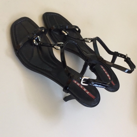 Prada Women's Strappy Sandal Heels sz 5.5 - Picture 14 of 16